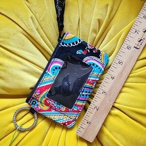 Vera Bradley Zip ID Case - Parisian Paisley